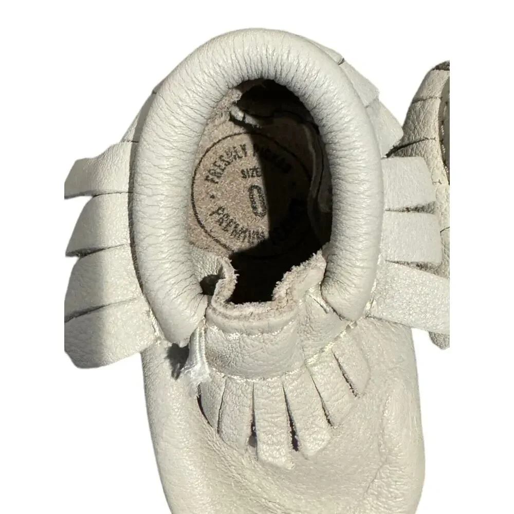 Freshly Picked Baby Gray Moccasins Size 0‎ NEW